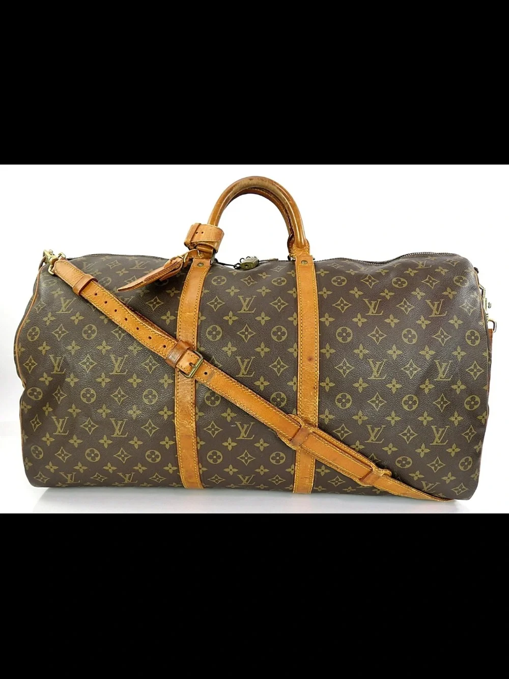Louis Vuitton Brown Monogram Keepall Duffel Bag
